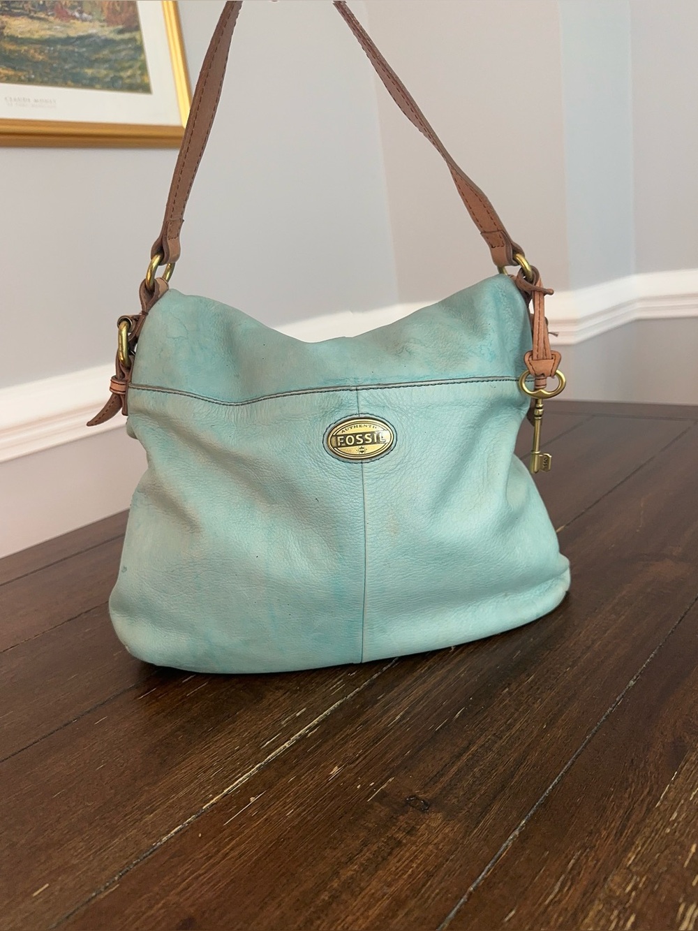 Fossil foldover hobo bag